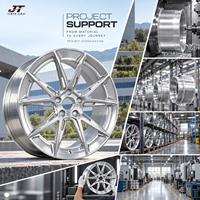 10 jantes forgées à double rayon croisé de 18 à 22 pouces, finition argent brossé, 5x112 5x114.3 VIW-174 pour BMW Audi Mercedes-Benz