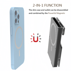 Cartera Magnética de Aluminio Multifuncional con Bloqueo RFID para Tarjetas de Crédito, Sin Cierre, 14 mm de Grosor, 6 Pulgadas, 50 g, CardHoda - Product Image 3