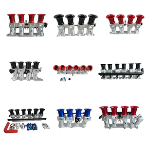 Collecteur d'admission en aluminium 45 mm avec boîtier de papillons individuels (ITB) pour Mercedes Benz W201 W124 W126 R107 SL W463 M103 - Product Image 5