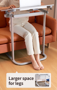 Table ergonomique réglable pour ordinateur portable avec pieds pliables et lumière LED pour <span class=keywords><strong>lit</strong></span>, canapé et bureau - Product Image 3