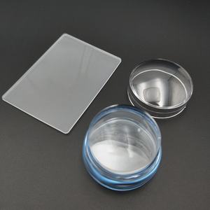 ชุดเครื่องขูดเล็บทำจากซิลิโคนใสขนาด3.5ซม. พร้อมแผ่นปั๊ม - Product Image 3