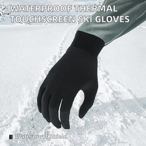 Custom Mens Snowboard Ski <b>Gloves</b> Waterproof Thermal Touchscreen Winter <b>Mittens</b> Oxford Outdoor Sports Warm Insulated Cold Weather - Product Image 2