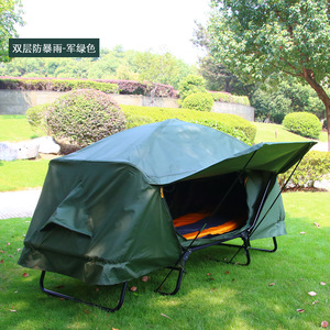 Tente de camping extérieure 94x33x50 Vert Militaire Imperméable Double Couche Pour la Pêche et la Randonnée - Product Image 2