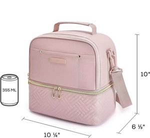 Sac isotherme rond en aluminium personnalisé, épaissi, OEM/ODM, pour le déjeuner, idéal pour les employés de bureau et étudiants au Vietnam, vente en gros directe usine - Product Image 1