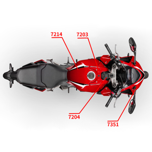 Ensemble de carénages de carrosserie de carénages ABS d'injection de moto XXUN pour HONDA CBR650R <span class=keywords><strong>CBR</strong></span> 650R <span class=keywords><strong>CBR</strong></span> <span class=keywords><strong>650</strong></span> R Accessoires 2019 2020 - Product Image 6