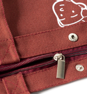 Sac à bandoulière en toile colorée personnalisé pour femmes et hommes, sac de courses réutilisable, sac fourre-tout en tissu uni, coton - Product Image 3