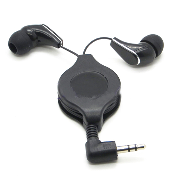 3.5mm Retractable Earphone Headset Customize Logo