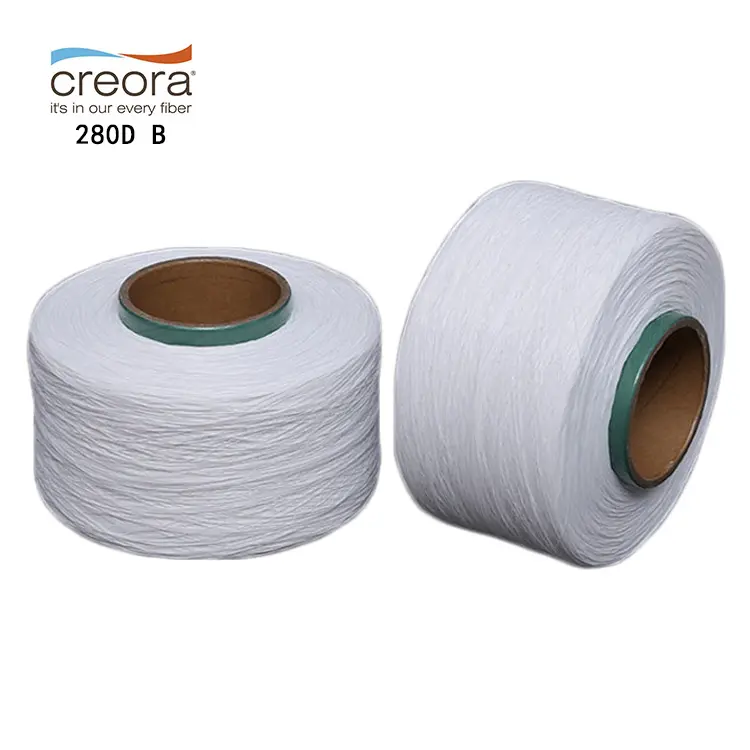 Consegna presto prezzo di fabbrica elastico grezzo bianco lycra filo creora 280D B grado semiopaco filato nudo spandex