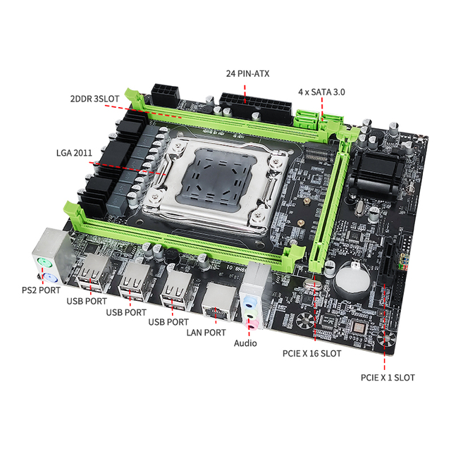 Motherboard X79 Lga 2011 6xUSB2.0 Desktop Computer Motherboards