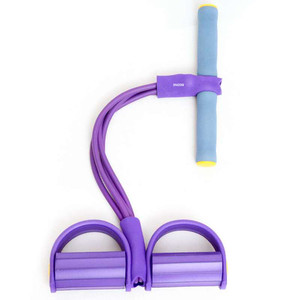 Venta al por mayor de entrenamiento en casa elástico para sentarse cuerda de tracción con pedal para Yoga Pilates bandas de ejercicio - Product Image 2
