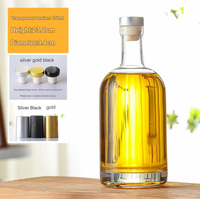 Bouteilles en verre de luxe en gros avec bouchons en caoutchouc 150ml/250ml pour emballage de vodka, diffuseur de parfum, marquage à chaud