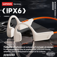 Écouteurs sans fil à conduction osseuse Lenovo S102 originaux BT6.0, casque audio sport à oreille ouverte, écouteurs non intra-auriculaires