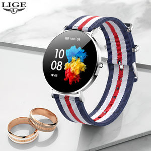 ساعة ذكية نسائية LIGE BW0401 فائقة النحافة بشاشة AMOLED مقاس 1.36 بوصة بدقة 360*360 بكسل، تدعم نظام iOS مع عرض الوقت دائمًا وتذكير بالمكالمات - Product Image 1