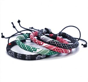 Hot Sale Simple Style Design Palestine Ribbon Braided <b>Bracelets</b> Accessories Arabic Scarf Style <b>Matching</b> Woven Band Hand Rope - Product Image 6