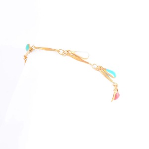 Pulsera de Acero Inoxidable con Gotas de Agua Coloridas para Mujer, Cadena de Mano Chapada en Oro, Tobillera para Chica, Joyería Metálica de Verano para Playa, Regalo - Product Image 4