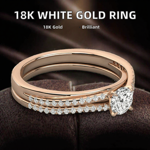 แหวนแต่งงานเพชรเม็ดเดี่ยว 1 กะรัต รุ่น Custom Betterstar ทองคำขาว 18k ชุบโรเดียม ประดับเพชรแล็บโกรว์ ดีไซน์หรูหรา - Product Image 2