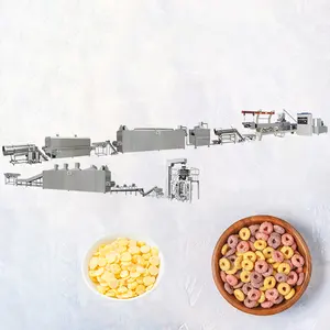 Máquina de producción de copos de maíz Equipo de procesamiento de copos de maíz Línea de producción de copos de maíz