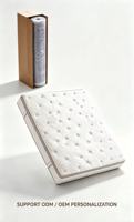 Matelas de lit d'hôtel confortable à ressorts ensachés Euro Top, double, queen, king, en latex et mousse à mémoire de forme
