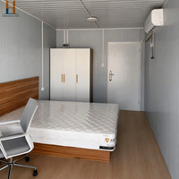 Maison modulaire en conteneur de 20 pieds, dortoir préfabriqué, logement temporaire pour les travailleurs du chantier, hébergement temporaire