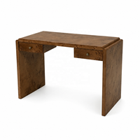 Table console moderne de luxe en bois de palissandre, bureau cascade avec tiroirs pour villa, hôtel, bureau à domicile ou projet