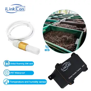 ILinkCon 4G Temperature Monitor Sensor Device Rechargeable Global Gps Tracker For Cold Chain Transport