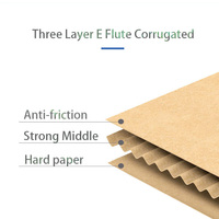Petite boîte postale en carton d'expédition ondulé marron personnalisée conception libre pour les petites entreprises crème pour les yeux en papier durable