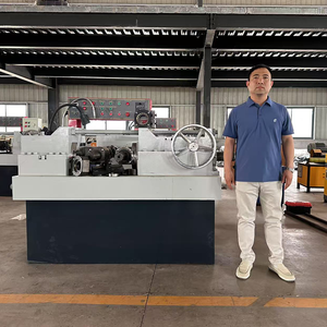 Tự động thép cây threading Vít Máy làm Nut và Bolt Máy Làm Chủ Đề Rolling <span class=keywords><strong>Machine</strong></span> - Product Image 1