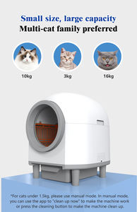 Grande Litière Automatique pour Chats 80L+8L, Contrôle par Application Tuya, Litière Connectée Auto-Nettoyante, Toilette Électrique pour Chats - Product Image 5