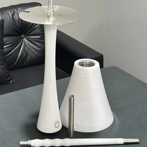 Cachimba Original Marble Rodens, elegante y lujosa, de acero inoxidable premium, tamaño grande, para tienda de cachimbas, bar, restaurante, cafetería, para fumar shisha. - Product Image 3