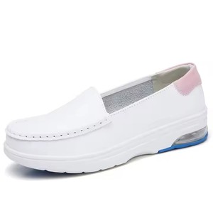 Scarpe mediche in pelle di buona qualità in pelle bianca per la sala operatoria dell'ospedale scarpe comode da infermiere leggere, scarpe antiscivolo - Product Image 4
