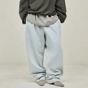 Pantaloni Unisex pantaloni larghi larghi pantaloni della tuta stile donna LOGO personalizzato uomo Oversize gamba larga Denim Jeans pantaloni della tuta