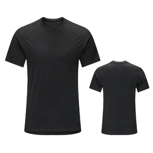Ropa de capa base ligera para hombre y mujer, <span class=keywords><strong>camisa</strong></span> de manga corta de <span class=keywords><strong>lana</strong></span> merina 100% personalizada - Product Image 1