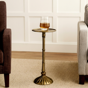 Table basse haute traditionnelle en métal – Table basse résistante à la rouille pour événements de luxe et restaurants haut de gamme - Product Image 1