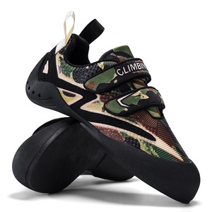 Chaussures d'escalade orange et noir à motif camouflage, avec fermeture Velcro, semelle en caoutchouc, pour sports de plein air, unisexe - Product Image 6
