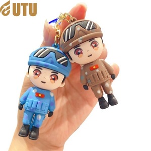 พวงกุญแจรถสามมิติรูปการ์ตูนตำรวจดับเพลิงของเล่นเด็กของขวัญเล็กๆขายส่ง-F - Product Image 5