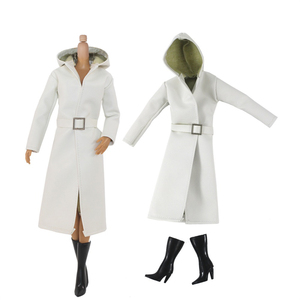 1/6 30cm poupée Super modèle costume ensemble manteau en <span class=keywords><strong>cuir</strong></span> et bottes - Product Image 3