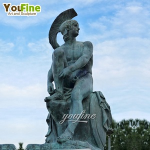Statua in Bronzo a Grandezza Naturale di Guerriero Greco, Scultura di Achille ed Ercole per Decorazione di Giardini <span class=keywords><strong>e</strong></span> Musei - Product Image 3