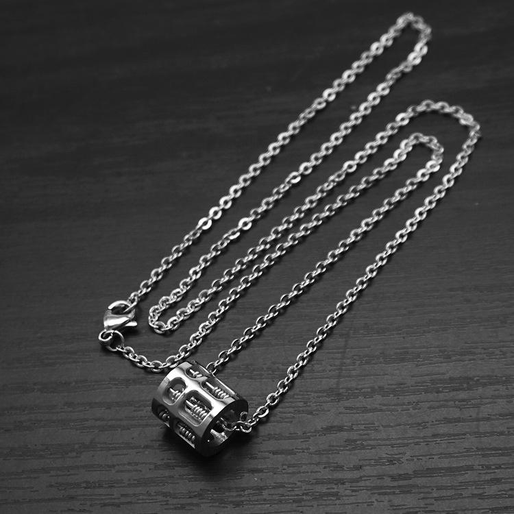 Color de acero con la cadena 2mm50cmO