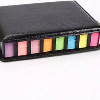 OUV Bloc-notes collant en matériau PET de haute qualité avec ensemble en cuir