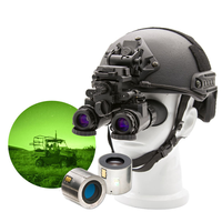 Gafas intensificadoras de imagen de fósforo montadas en casco y de mano Binoculares de visión nocturna Autogate a prueba de niebla
