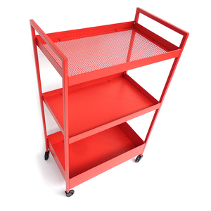 Chariot de rangement de cuisine moderne Joyings pour fruits et légumes, chariot utilitaire roulant en métal durable et supports et étagères mobiles - Product Image 5
