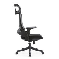 Chaise de bureau ergonomique à dossier haut en maille avec appui-tête et accoudoirs réglables, pivotante et réglable en hauteur, vente en gros