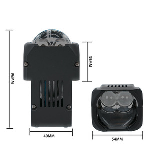 Phare LED 1,5 pouce à double faisceau, module matriciel 50W 12000Lm 6000K 12V, universel pour la mise à niveau et la rénovation de voitures et motos - Product Image 2