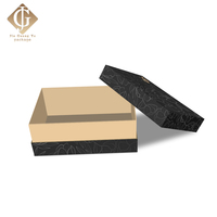 Luxuriöse Geschenkbox mit Magnetverschluss aus schwarzem und pinkfarbenem Karton mit individuellem Logo für Parfüm, Schuhe und Kleidung