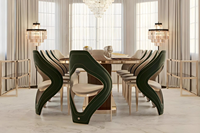 Chaises de salle à manger italiennes modernes, recommandées par les experts, avec revêtement de luxe et couleur personnalisable – Meilleures ventes