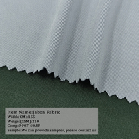 Tissu extensible tricoté 94 % polyester 6 % élasthanne pour vêtements