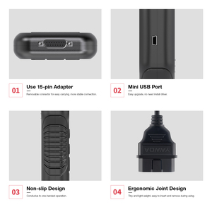 Nouveau 2026 pour YA401 : Scanner OBD2, Lecteur de Codes Défaut Moteur, Outil de Diagnostic Automobile, Analyseur Moteur OBDII Complet - Product Image 3