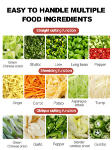 Professional Vegetable <strong>Cutter</strong> for Hotel <strong>Spring</strong> <strong>Onion</strong> Slicer Mini Ginger Shredder Thickness Adjustable 1-3mm - Product Image 2