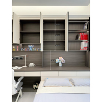 Lit tatami personnalisé pour toute la maison avec bureau d'étude, armoire, ensemble de meubles de chambre à coucher multifonctionnels, armoire tatami, gain de place