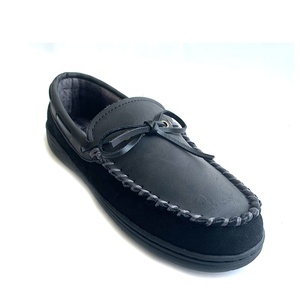 Dernier design, chaussures mocassins pour hommes en <span class=keywords><strong>daim</strong></span> de vache et cuir PU, semelle souple en TPR, style décontracté - Product Image 3